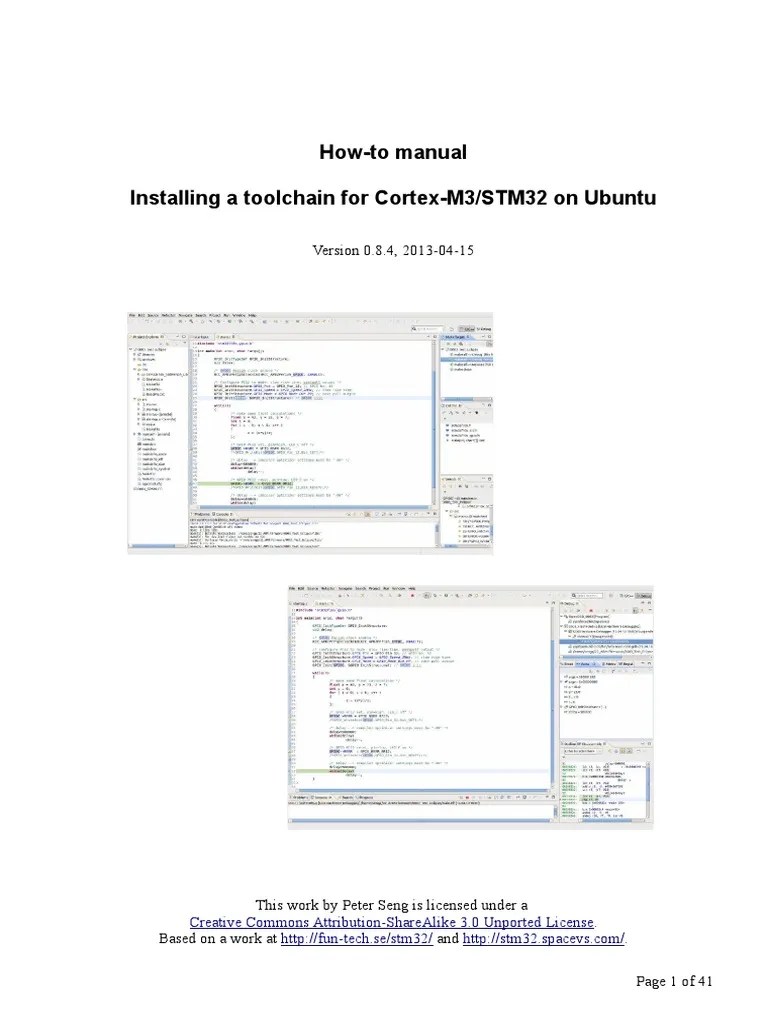 HowTo ToolChain STM32 Ubuntu | PDF | Library (Computing) | Microcontroller