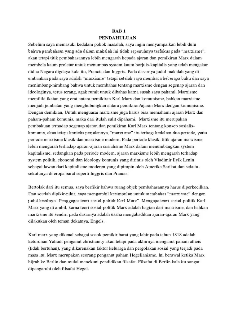 Filsafat Ekonomi Marxisme