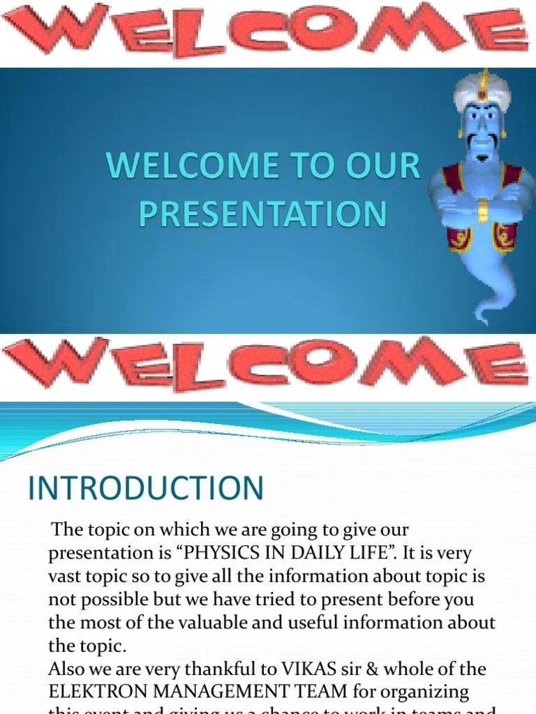 Physics In Daily Life | PDF | Physics | Acceleration