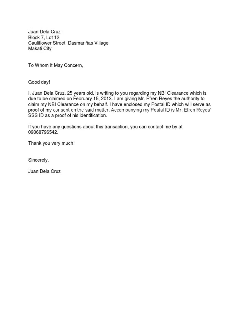 This is an official letter or a written confirmation that provides official authority. NBI-Clearance-Authorization-Letter-Sample.docx