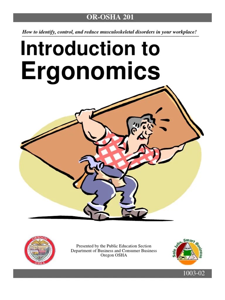 Introduction To Ergonomics | PDF | Human Factors And Ergonomics ...