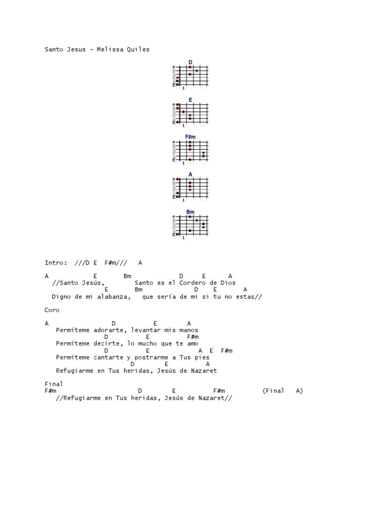 Santo Jesus Acordes | PDF | Contenido Del Nuevo Testamento | Evangelios Canónicos