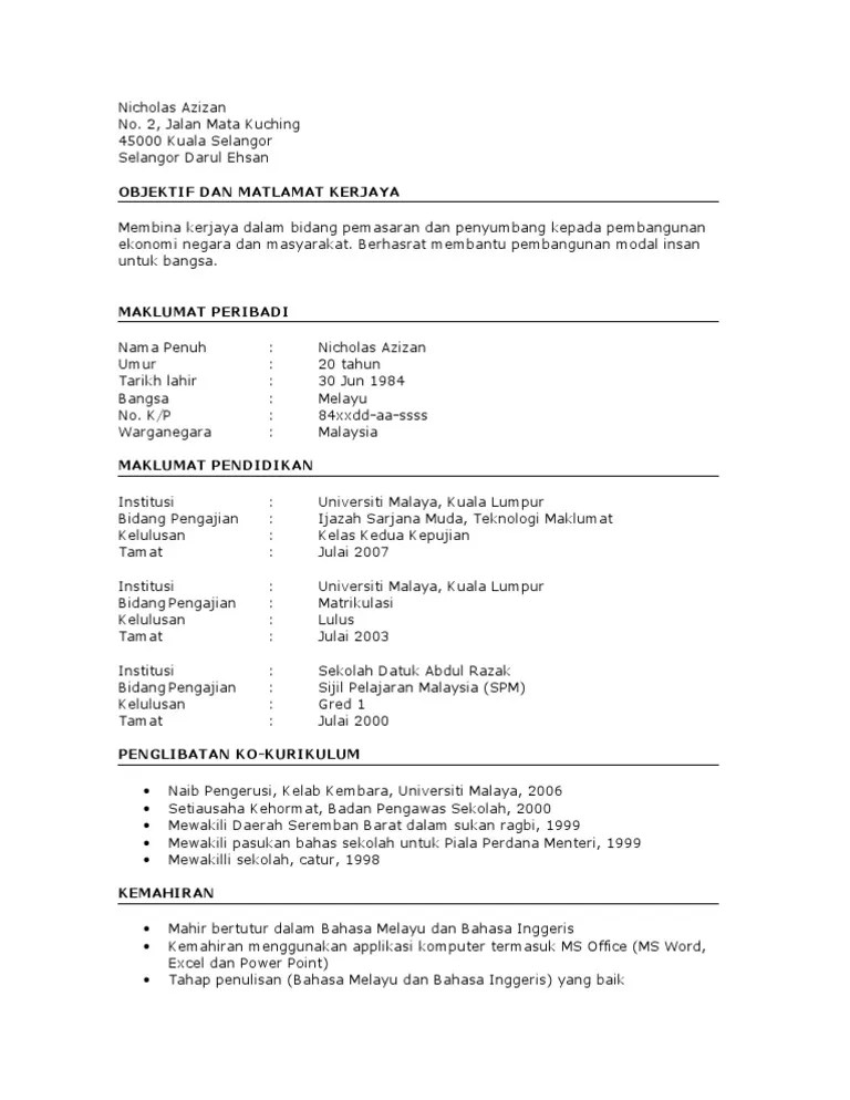 Di metode penelitian pada sistematika penulisan skripsi juga wajib terdapat teknik penelitian. Contoh Resume Pdf