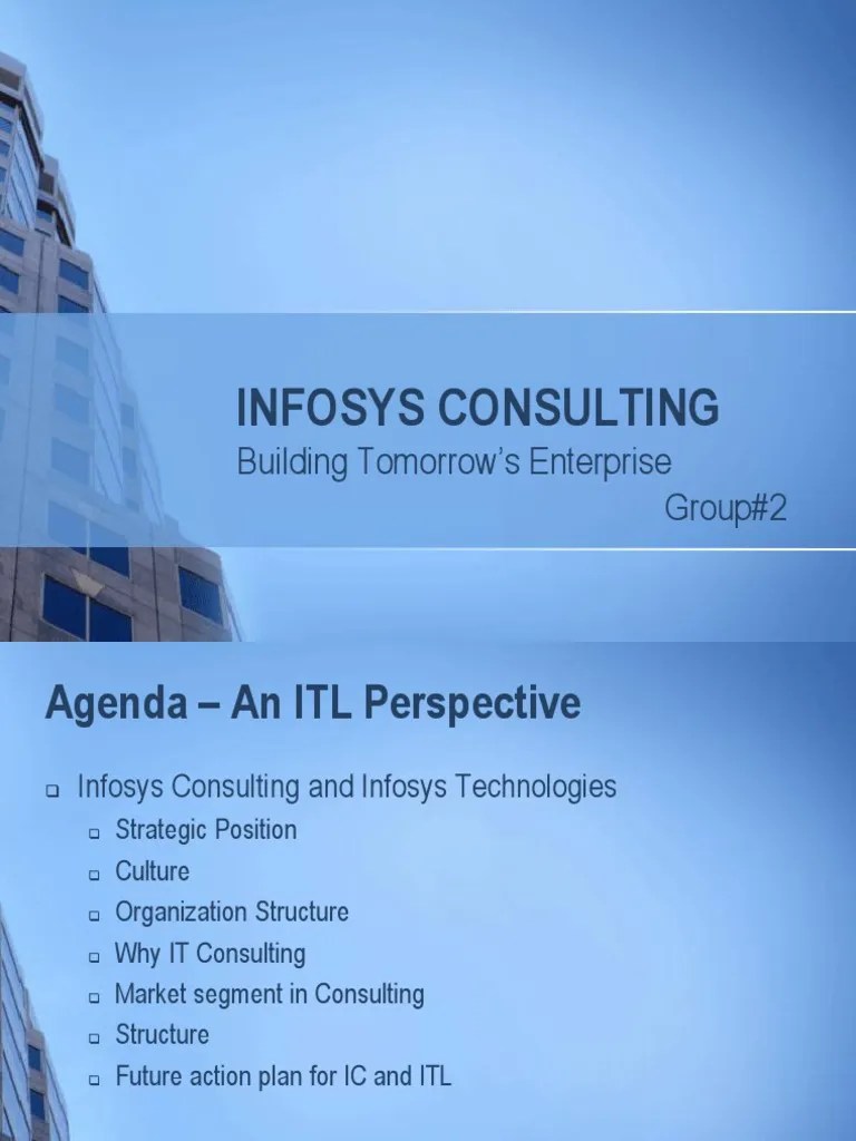 Infosys Consulting | Consultant | Outsourcing