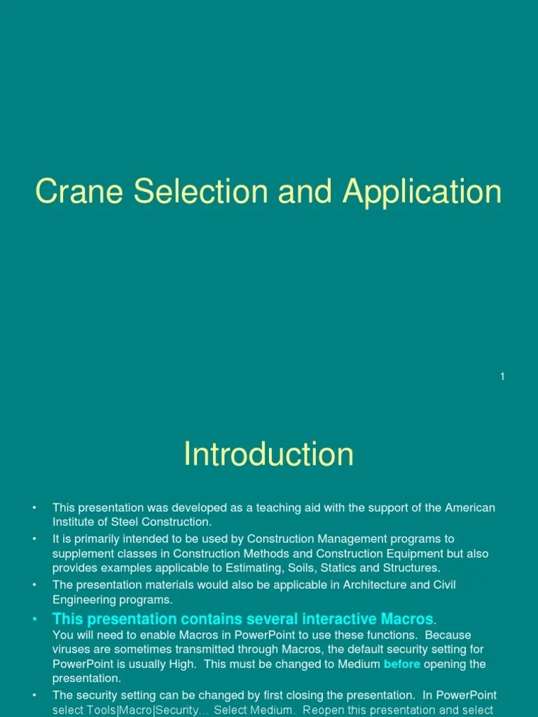 Crane | PDF | Crane (Machine) | Elevator