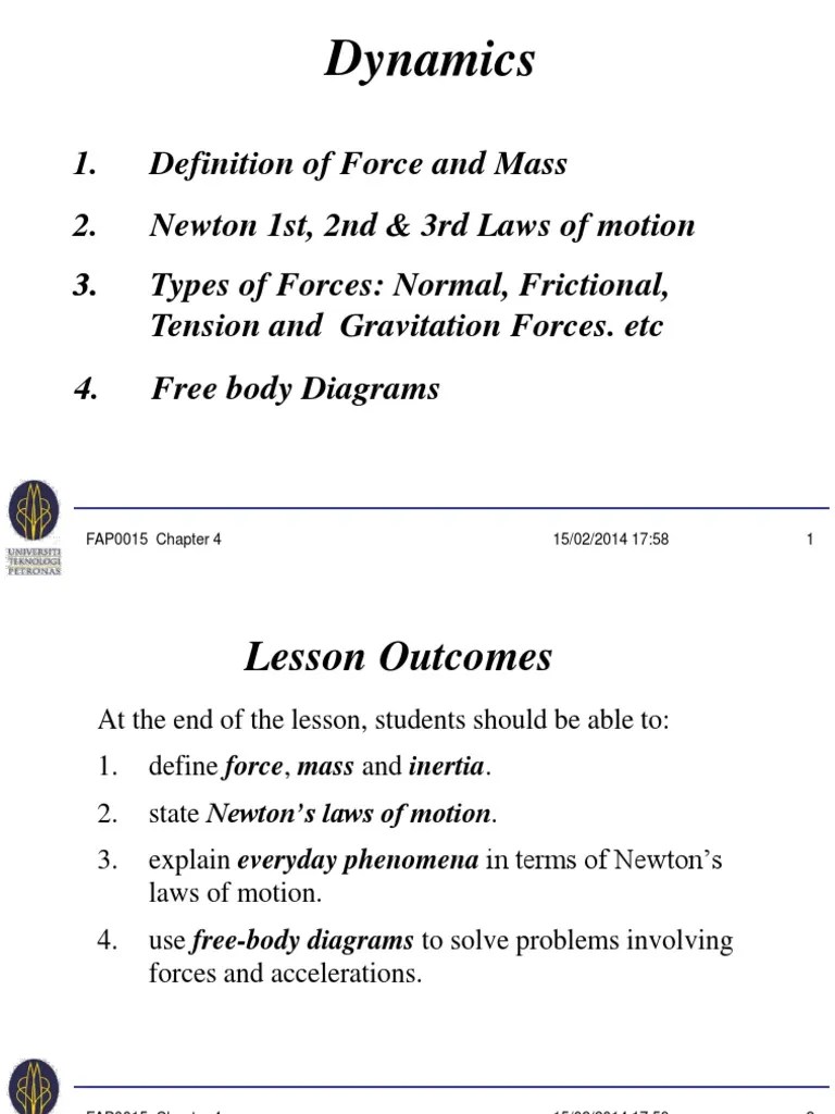 Dynamics | PDF | Friction | Force