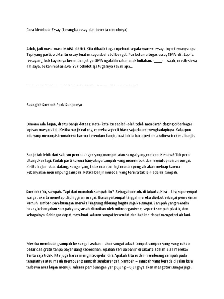 Cara Membuat Essay | PDF