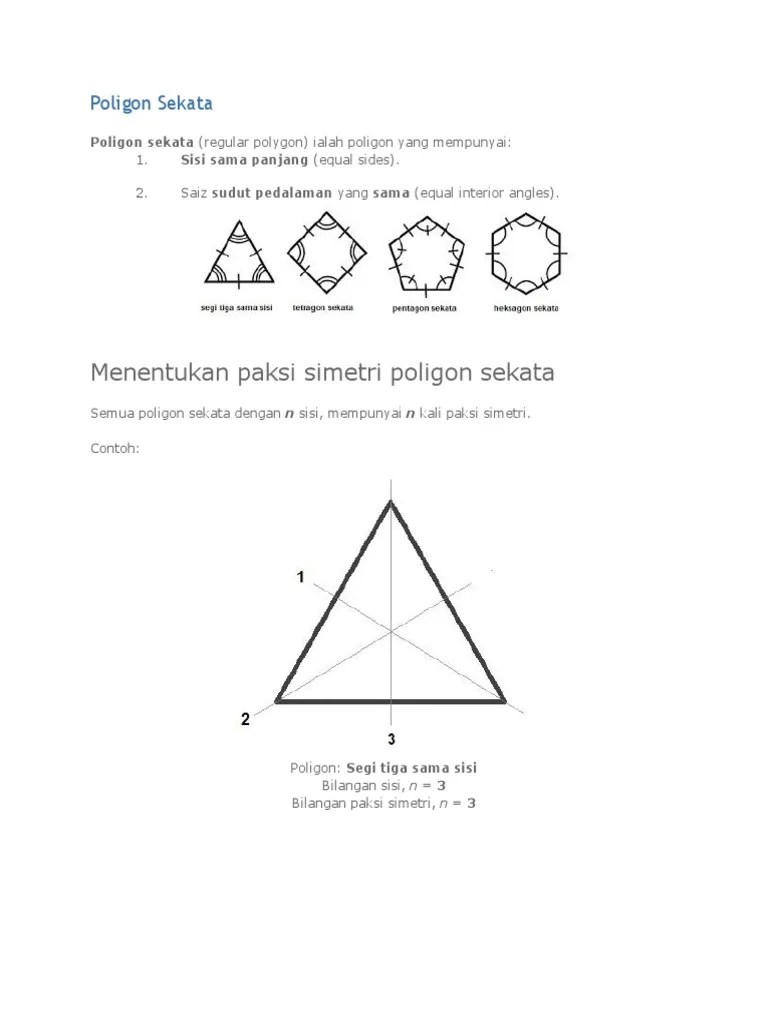 Bilangan Paksi Simetri Poligon Tidak Sekata : Review Polygons Mathematics Quizizz