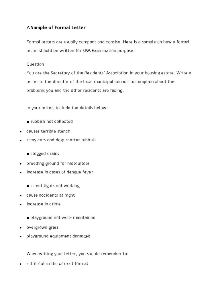 · always introduce yourself first at the left of the letter · never forget to mention the date of writing the . A Sample Of Formal Letter Complaint Pdf Violence Nature