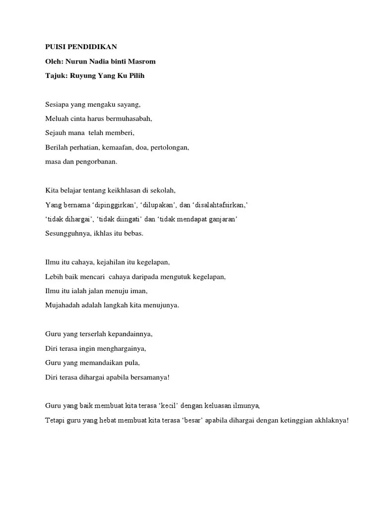 Puisi Hardiknas 2019