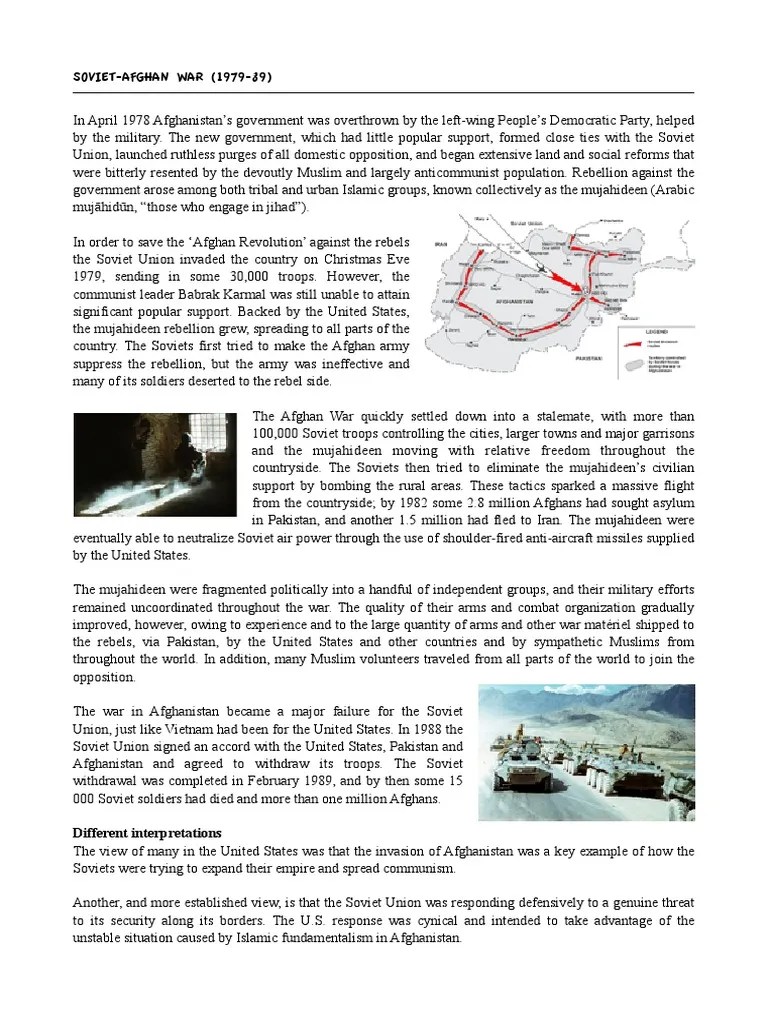 Soviet Afghan War | PDF | Taliban | Soviet–Afghan War