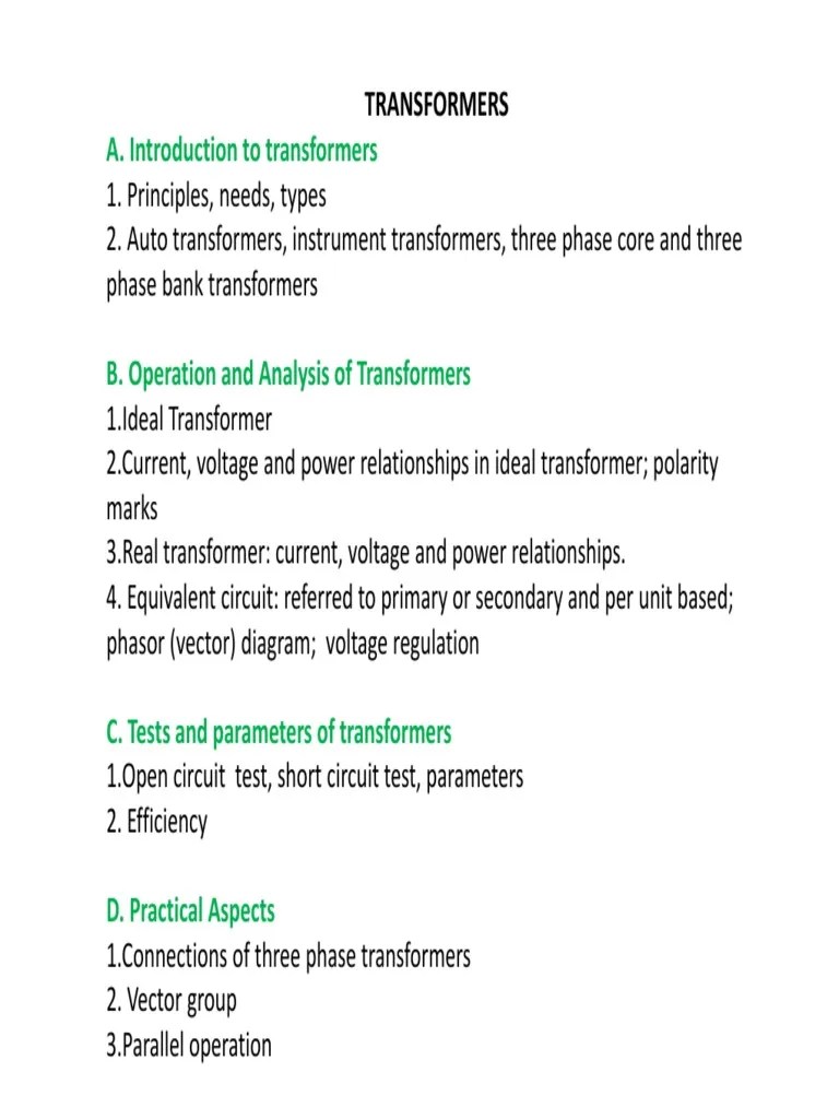 Transformer | PDF | Transformer | Inductor