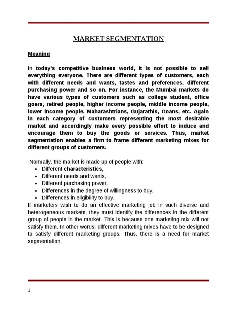 Market Segmentation Apple | PDF | Market Segmentation | Marketing