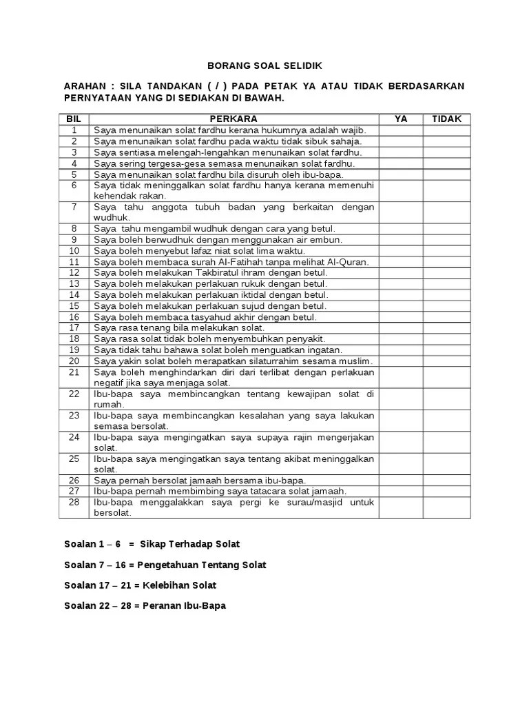 Borang Soal Selidik Tentang Merokok Tandai sebagai konten tidak pantas.