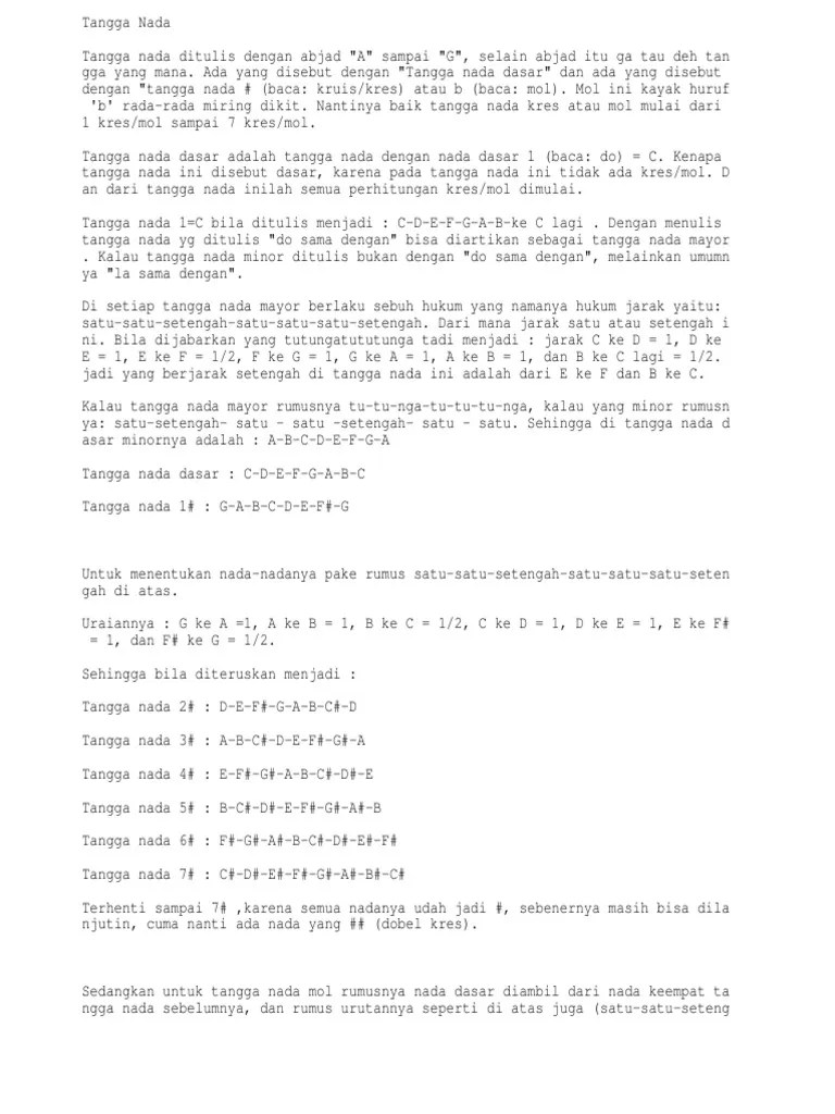 Tangga Nada | PDF