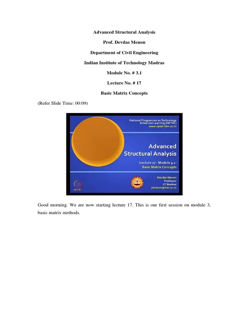 Lec 17 | PDF | Matrix (Mathematics) | Linear Subspace