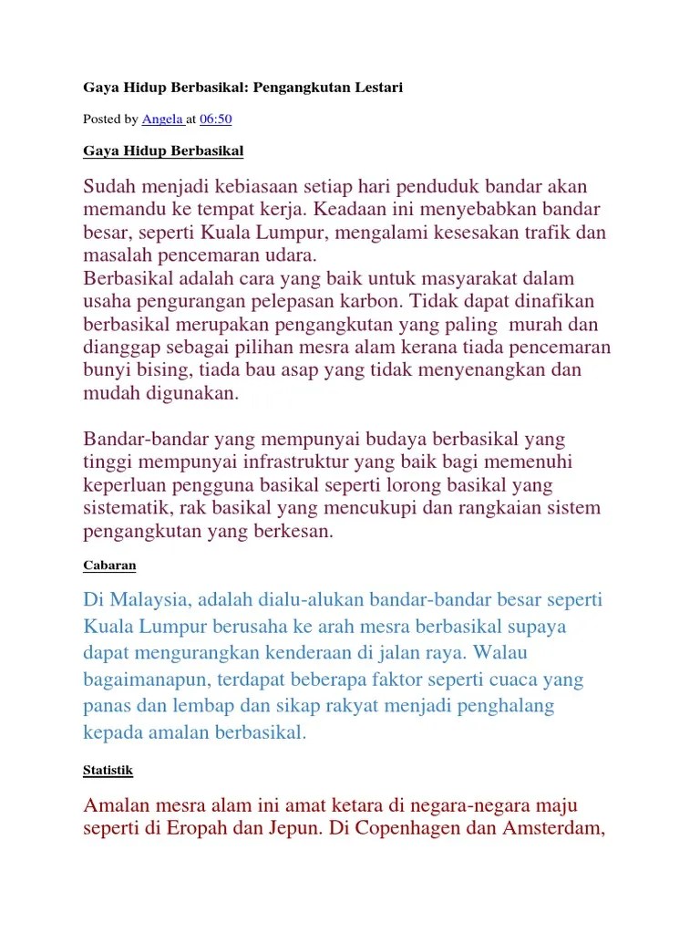 04.04.2020 · jepun kerana negara tersebut terletak di zon iklim sejuk sederhana dan terkenal dengan keindahan bunga sakura dan kebersihan. Gaya Hidup Berbasikal Pdf