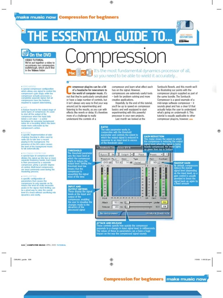 Guide To Compression | PDF | Signal Processing | Telecommunications ...