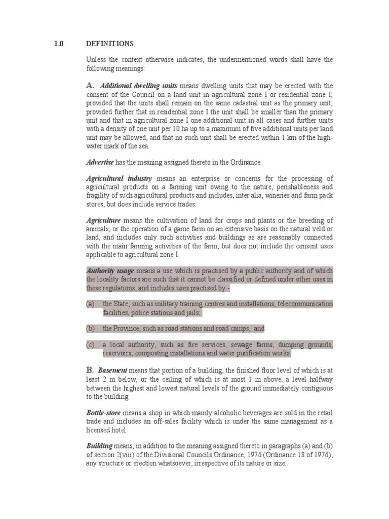 Section 8 Zoning Scheme Regulations | PDF | Zoning | Street