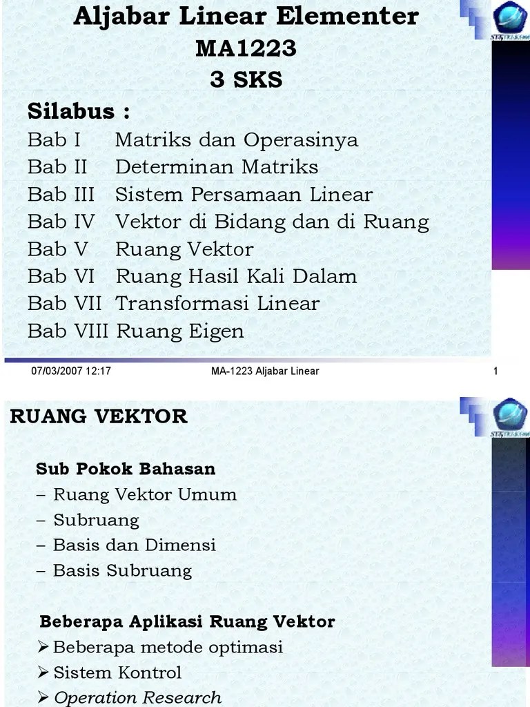 22 gambar 4.4 output dari penyelesaian contoh soal linear programming tampilan linear. Bab V Ruang Vektor Pdf