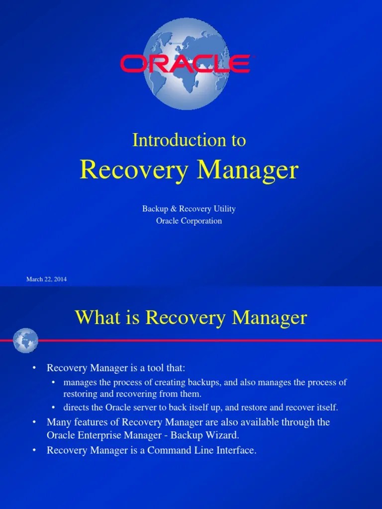 Rman | Download Free PDF | Backup | Oracle Database