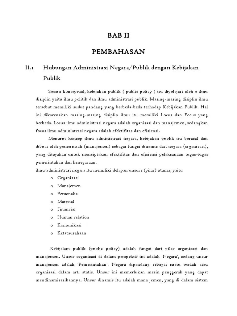 Adm. Publik &amp; Paradigma Dikotomi Politik Administrasi | PDF