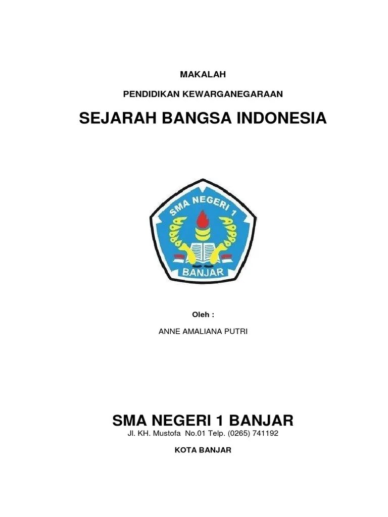 Lihat Cover Makalah Sejarah [Terlengkap] 