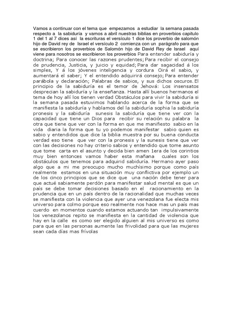 Sabiduria 2 | PDF | Sabiduría | Libro De Proverbios