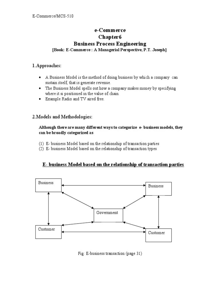 E Business Models | PDF
