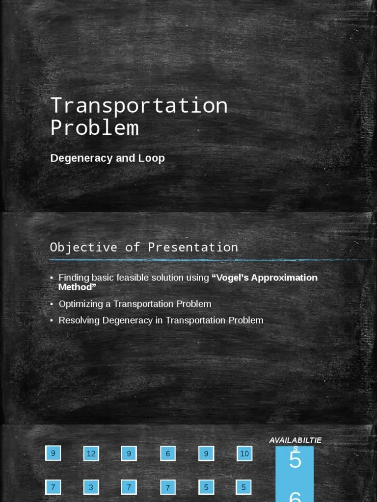 Transportation Problem | PDF | Mathematical And Quantitative Methods (Economics) | Teaching ...