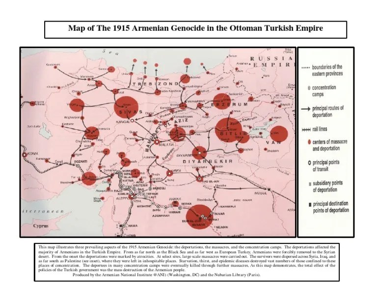 Map Of The Armenian Genocide PDF Armenian Genocide Human Rights 1