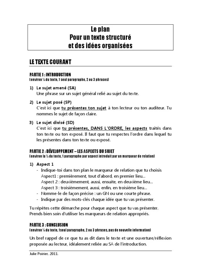 Plan Texte | PDF | Phrase | Science