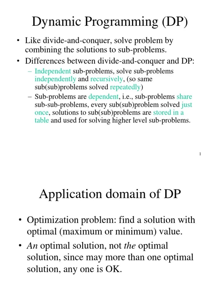 Dynamic Programming | Download Free PDF | Dynamic Programming | Matrix ...
