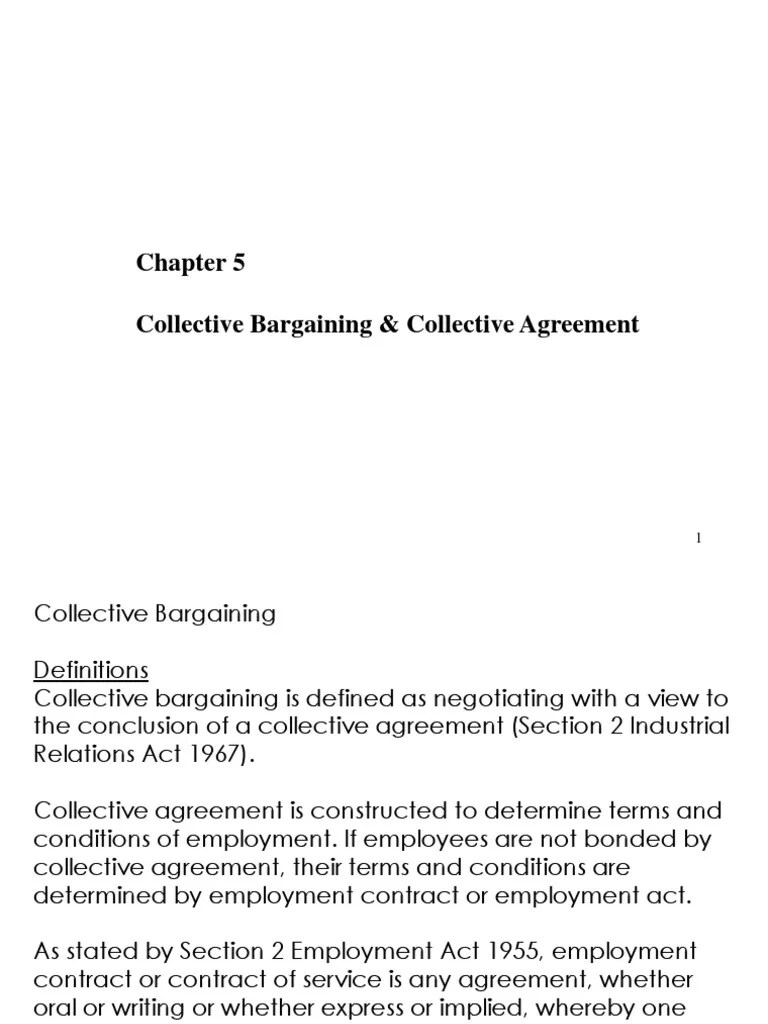 Collective Bargaining & Collective Agreement | PDF | Collective Bargaining | Bargaining