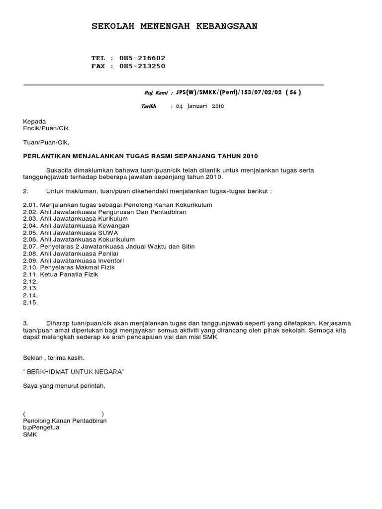 Check more flip ebooks related to minit mesyuarat pengurusan dan pentadbiran bil 1(2019) of … Contoh Surat Lantikan Menjalankan Tugas Pdf