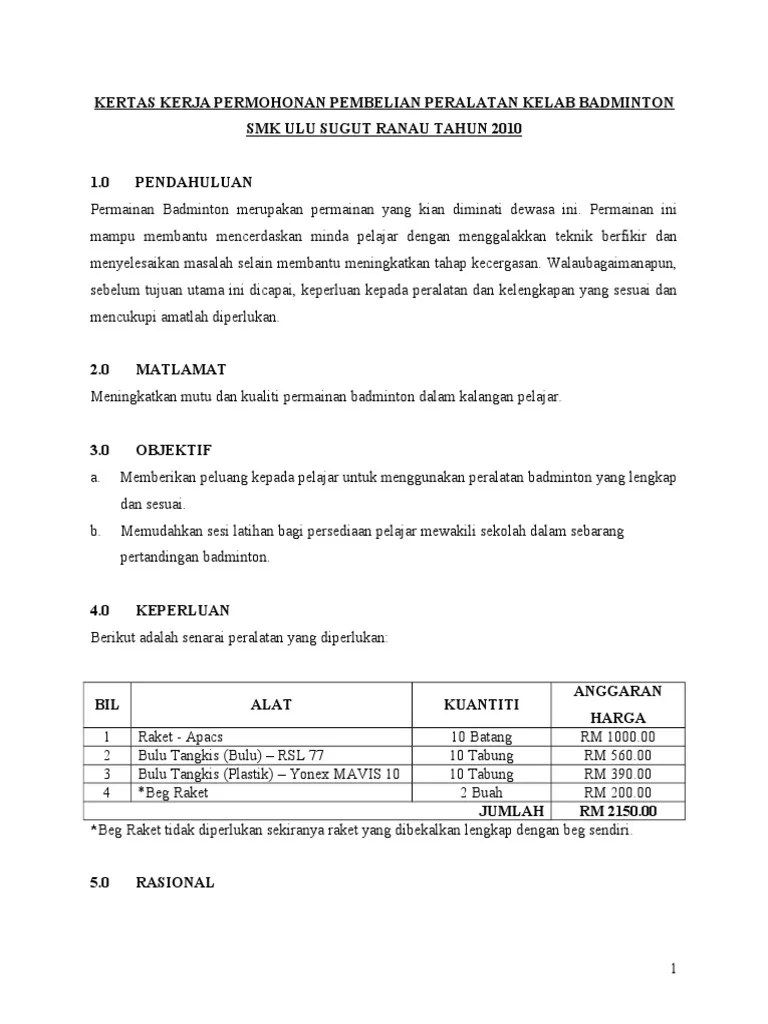 Kertas kerja program minggu anti dadah dan rokok smktsi kertas kerja kejohanan badminton tertutup ppki smktsi 2013 smk tunku syed idrus 73000 tampin, . Kertas Kerja Badminton Pdf