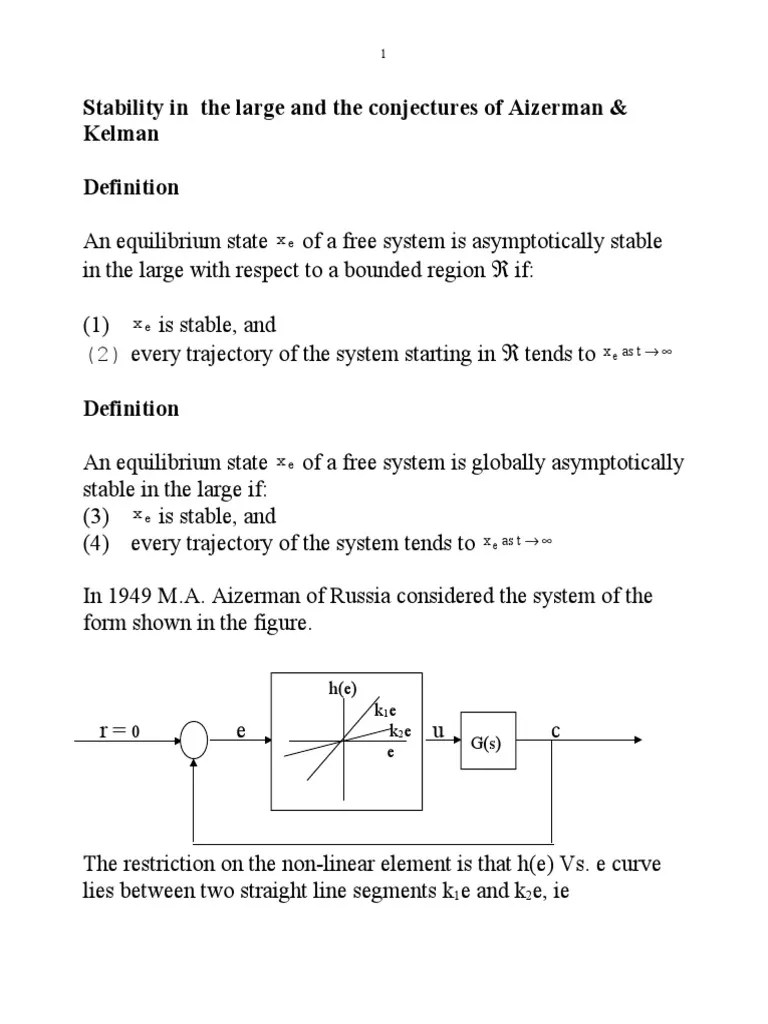 Advanced Stability | PDF | Stability Theory | Circle