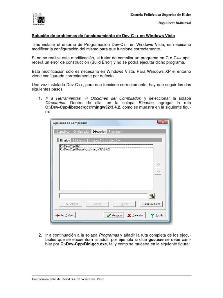 DEV C++ Para Vista Y 7 PDF | PDF