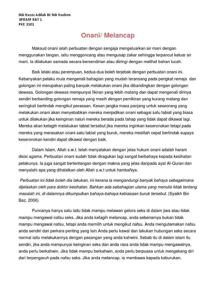 Wanita melancap akan muncul kelebihan ini pasti anda tak pernah tahu. Onani Pdf