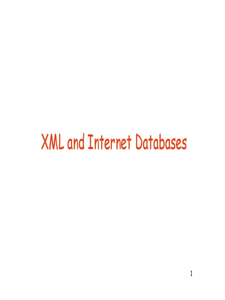 XML And Internet Databases | PDF | X Path | Html Element