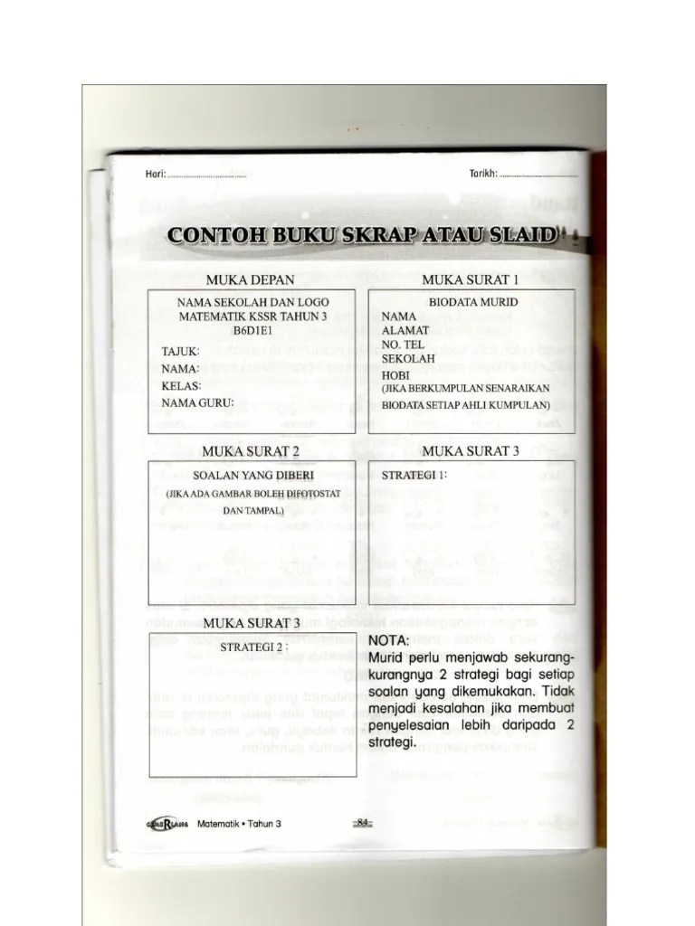 Bagus untuk buat buku skrap. Contoh Buku Skrap At Slaid Pdf