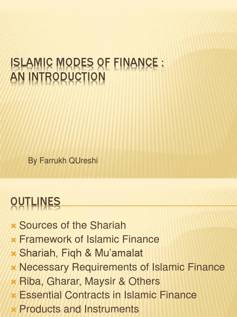 Introduction Islamic Banking & Finance | PDF | Islamic Banking And Finance | Sharia