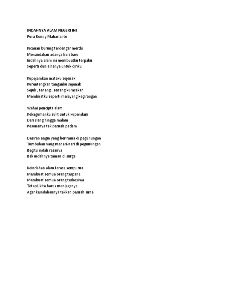 Bukan salah alam, tapi salah para penumpangnya. Puisi