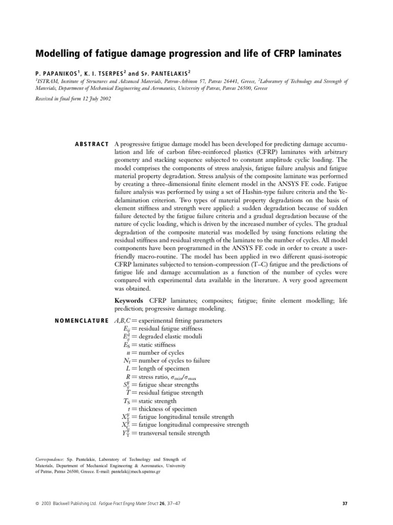 Modelling Fatigue ANSYS | PDF | Strength Of Materials | Fatigue (Material)