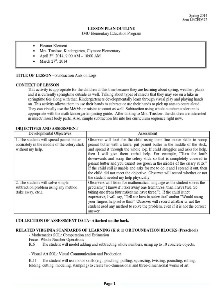 Things like establishing a savings habit, making it automatic, and calculating how much you'll need. Ants On Logs Lesson Plan Pdf Learning Behavior Modification