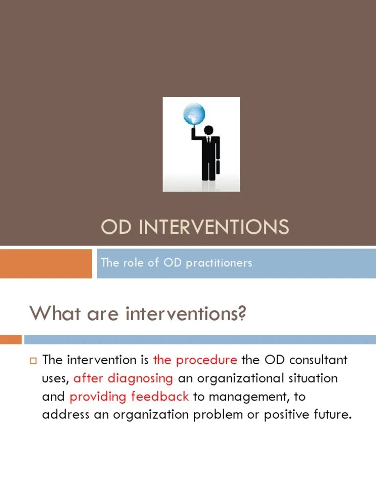 6.OD Interventions | PDF | Organization Development | Action (Philosophy)