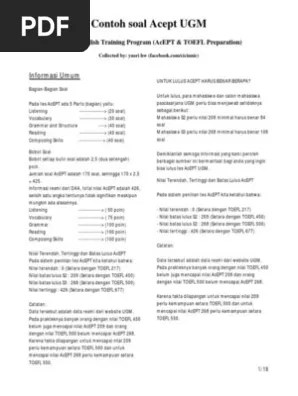 Contoh soal acept ugm 2019, contoh. Contoh Soal Tes Acept Ugm Pdf Bagikan Contoh
