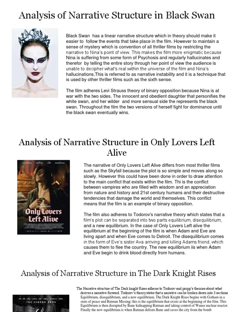 Analysis Of Narrative Structure In Thriller Films | PDF | Batman | Narrative