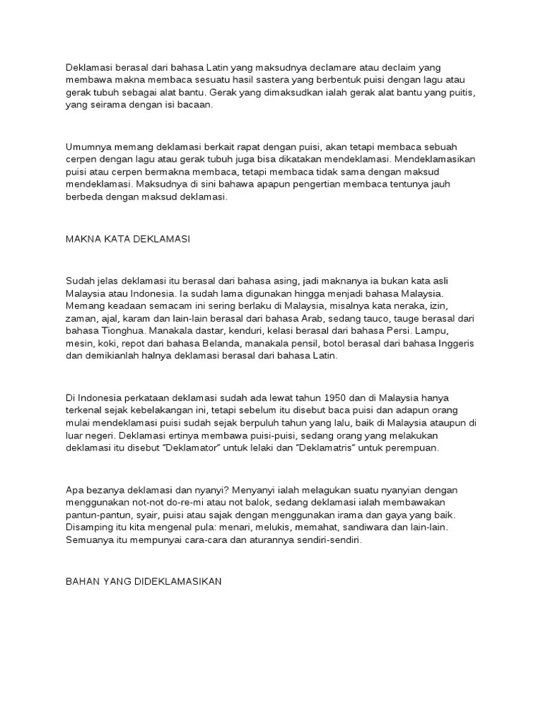 Deklamasi 2003 | PDF