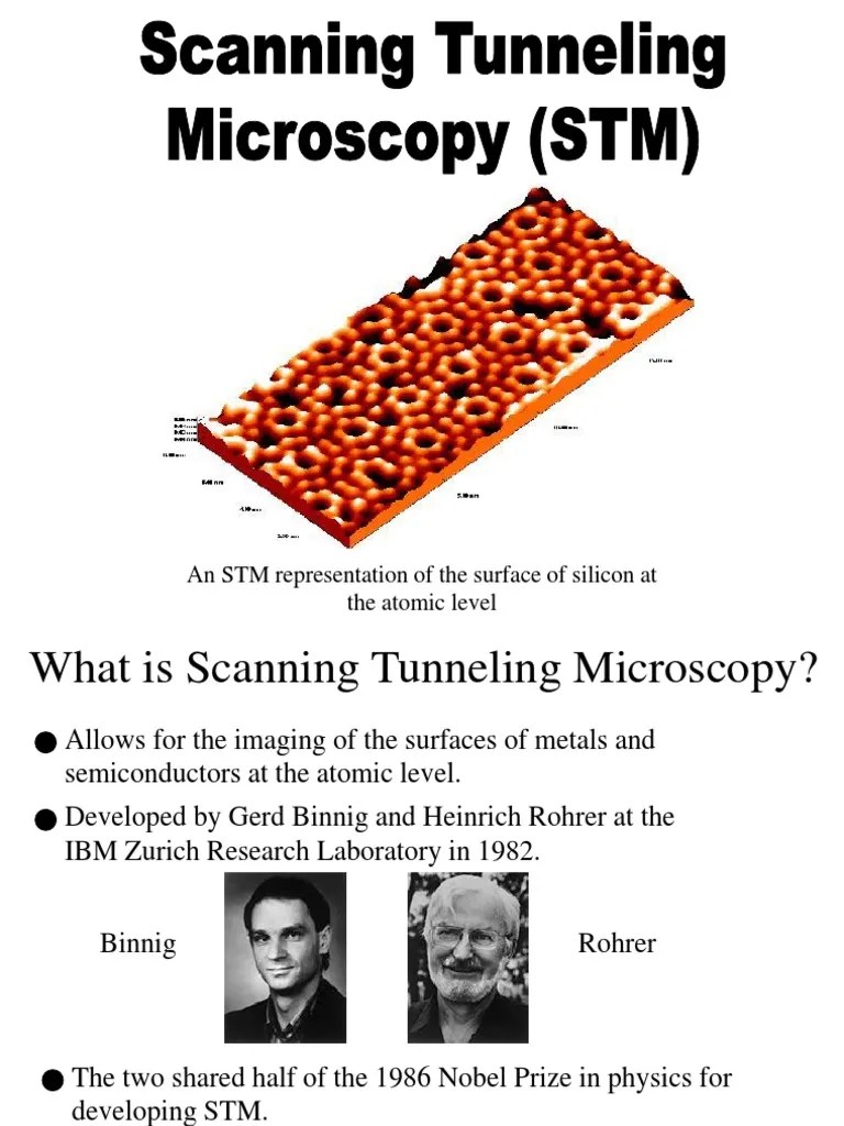 Scanning Tunneling Microscopy (STM) | PDF | Scanning Tunneling Microscope | Quantum Tunnelling